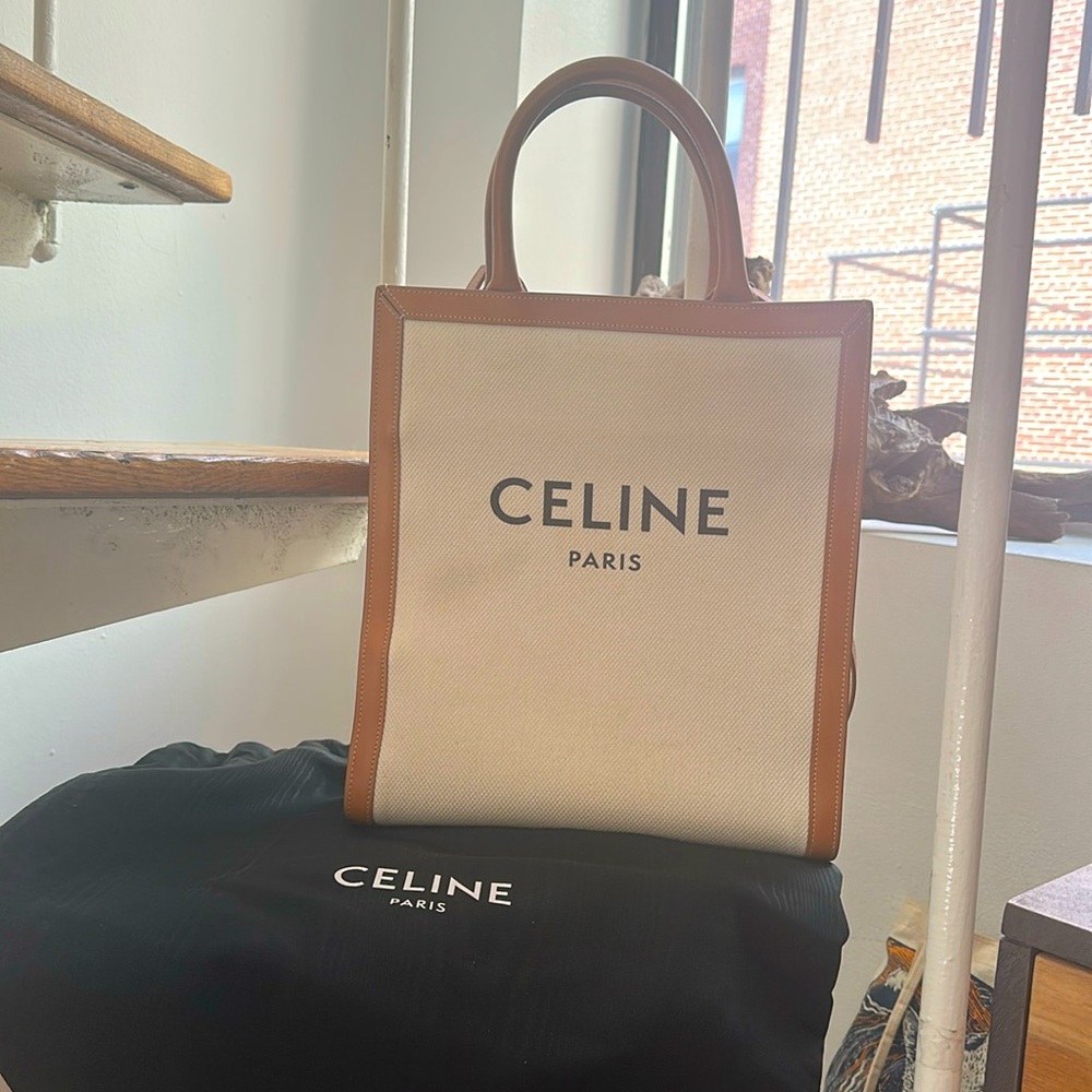 Celine Cabas vertical  canvas bag
